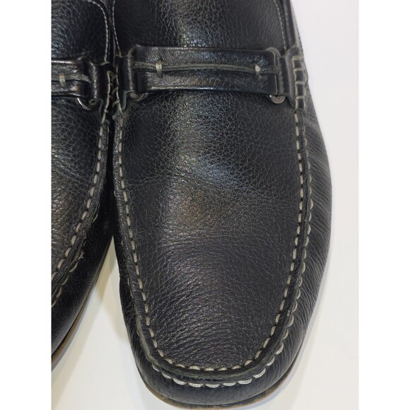 Donald Pliner Donnie Loafers Shoes Mens Size 10.5 Black Leather Horsebit Slip On main image 5